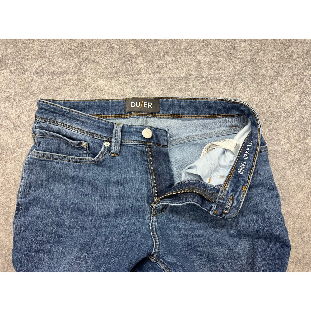 DU/ER Duer L2X Relaxed Taper Jeans Mens 30x32 Jeans Performance Stretch Denim - Picture 2 of 12